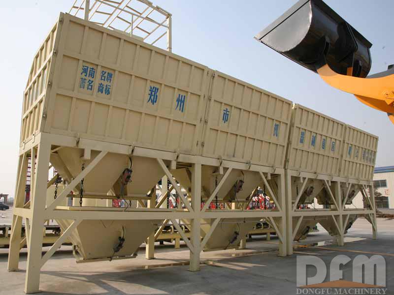 PLD2400 Concrete Batcher with 4 hoppers